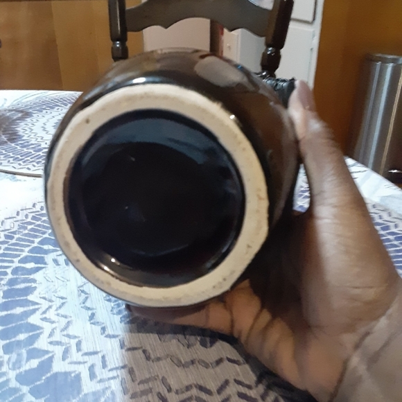 PFALTZGRAFF BROWN DIP STRAWBERRY PLANTER PITCHER JUG CARAFE 8.5" DRIP POTTERY - Picture 7 of 10